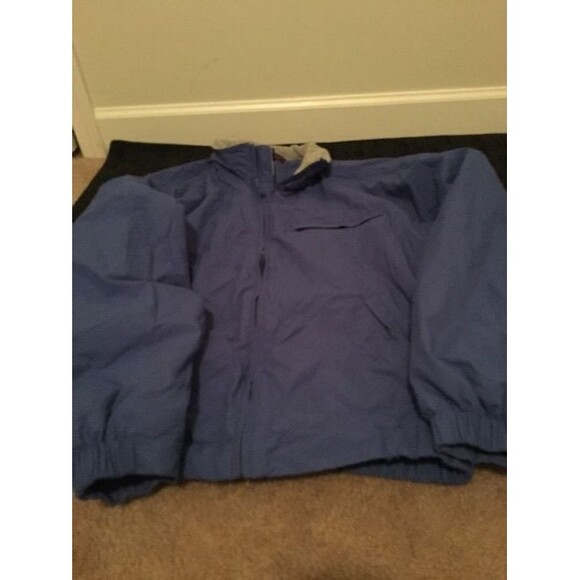 Saddlebred Men's Zip Up Fleece Jacket Coat Size L Blue